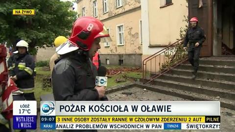 Reporter TVN24 zajrzał do wnętrza kościoła