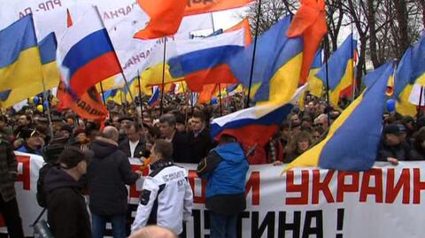 Rosjanie protestują przeciw wojnie