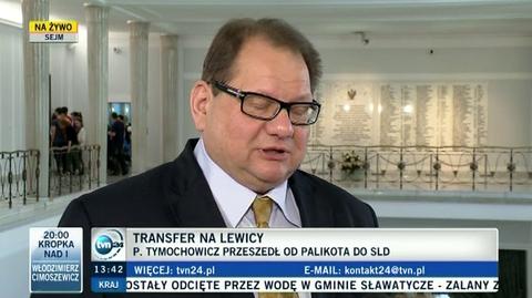 Ryszard Kalisz o współpracy Tymochowicza z SLD