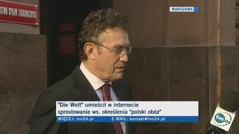 Ryszard Schnepf o publikacji "Die Welt" (TVN24)