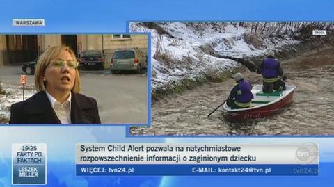 Rzeczniczka MSW Małgorzata Woźniak o systemie Child Alert/TVN24