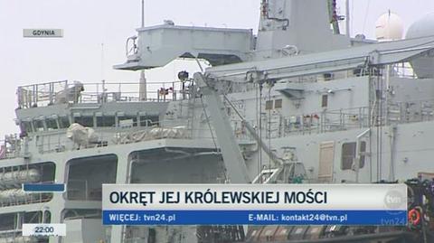 Rzecznik polskiej marynarki o wizycie Brytyjczyków (TVN24)