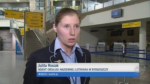 Samolot nie mógł wylądować w Gdańsku (TVN24)