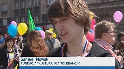 Samuel Nowak i Sebastian Liszka z fundacji "Kultura dla Tolerancji"