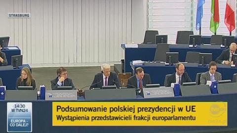 Sariusz-Wolski z PO i Liberadzki z SLD pozytywnie o polskiej prezydencji w UE (TVN24)