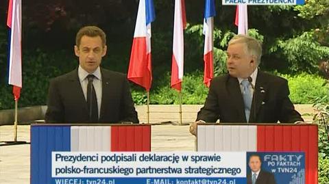 Sarkozy o roli Polski w Europie (TVN24)