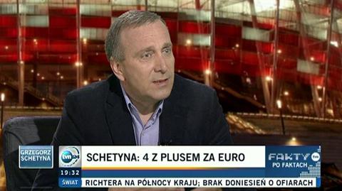 Schetyna: Euro na cztery z plusem