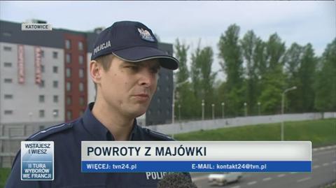 Sebastian Fabiański ze śląskiej policji o majówce na drogach na południu Polski
