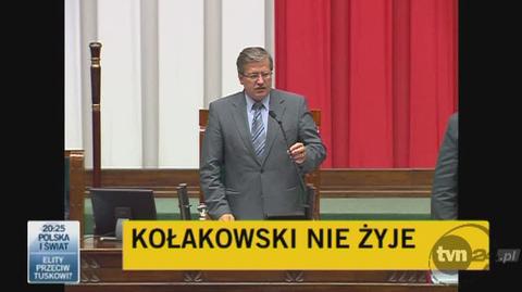 Sejm uczcił pamięć profesora minutą ciszy