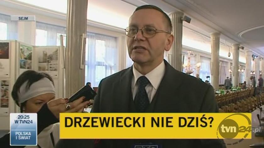 Sekuła o nieobecności Drzewieckiego (TVN24)