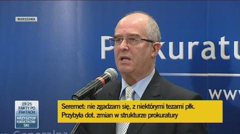 Seremet: Kilka postanowień prokuratury z Poznania bez podstaw prawnych, nie było jednak inwigilacji dziennikarzy