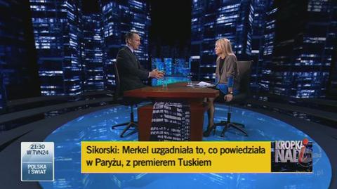 Sikorski mówi, że Polska chce uniknąć "Europy dwóch prędkości" (TVN24)