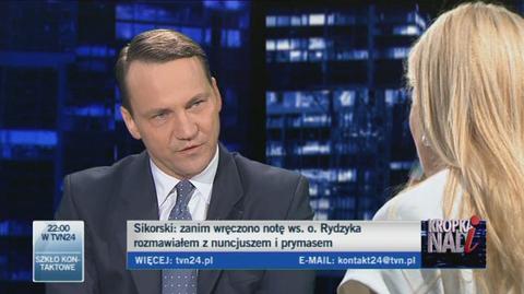 Sikorski: o. Rydzyk złamał 8. przykazanie