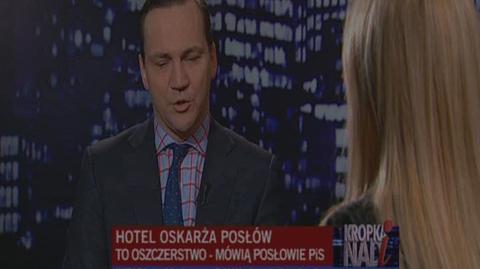 Sikorski o wypadkach na Cyprze (TVN24)