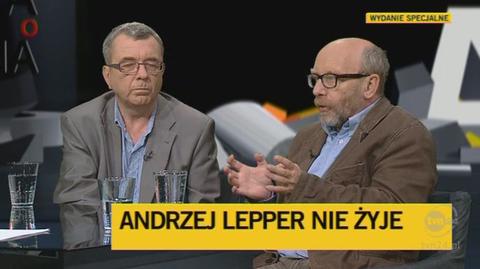 Śpiewak: bano się Leppera (TVN24)