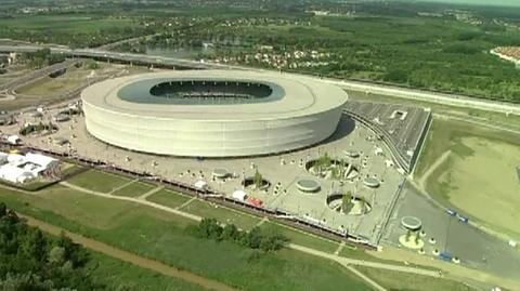 Stadion Miejski we Wrocławiu z lotu ptaka