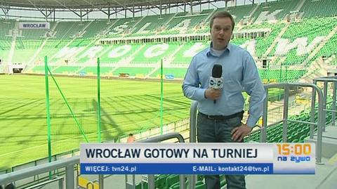 Stan przygotowań do Euro we Wrocławiu (TVN24)