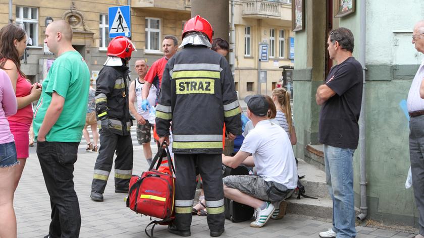 Straż pożarna o akcji ratunkowej we Wrocławiu