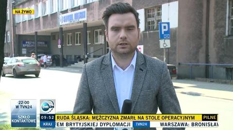 Strzały policji w szpitalu w Rudzie Śląskiej - relacja reportera TVN24