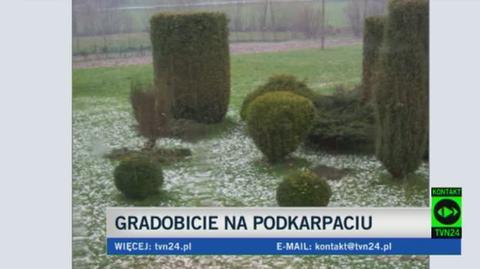 Sypnęło gradem