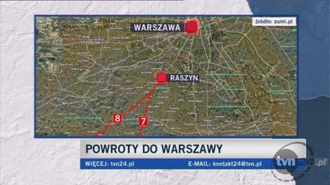 Sytuacja na Mazowszu/TVN24