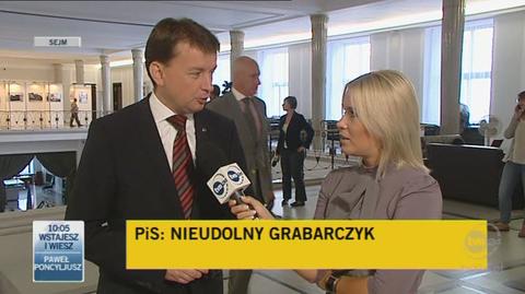 Szef klubu PiS ocenił wtorkowe głosowanie (TVN24)