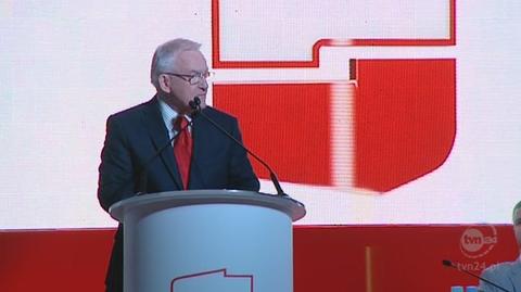 Szef Sojuszu mówi o tym, że partai chce budować Polskę, w której "konstytucja jest ważniejsza niż Ewangelia" (TVN24)