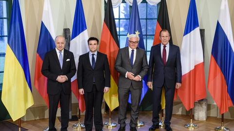 Szefowie MSZ Niemiec, Francji, Rosji i Ukrainy rozmawiają w Berlinie