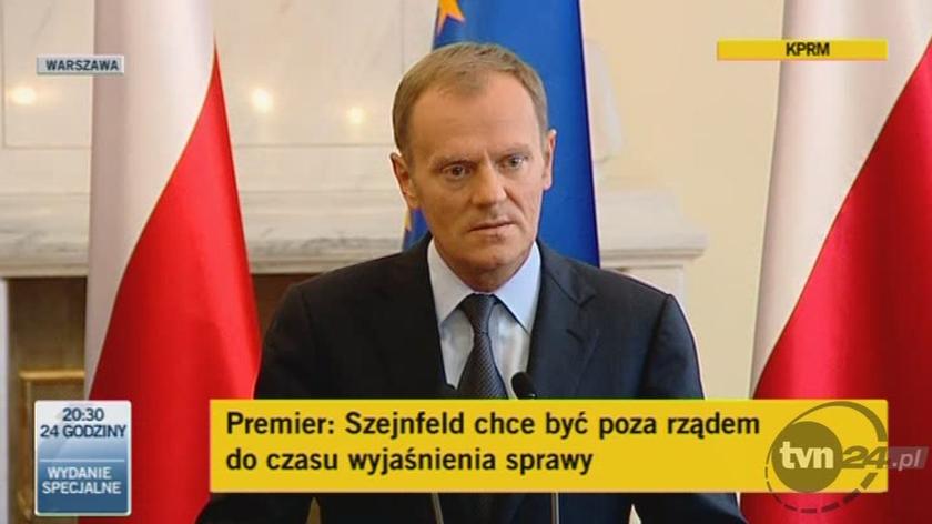 "Szejnfeld byłby obciążeniem dla resortu"/TVN24