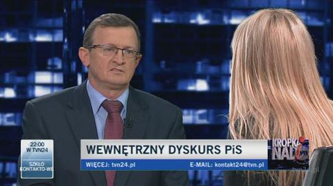 Tadeusz Cymański uważa wynik PiS za porażkę (TVN24)