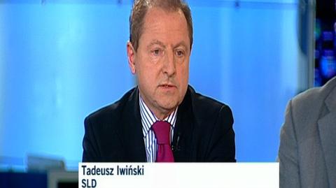 Tadeusz Iwiński (SLD) jest krytyczny