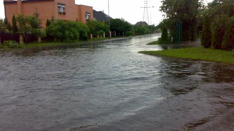 Tak w sobotę padało w Słubicach