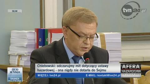 "To, co uczynił podczas przesłuchania przed komisją Kamiński, przekracza granice absurdu"/TVN24