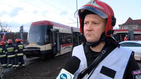Tomasz Czyż z gdańskiej Straży Pożarnej o zderzeniu pojazdów