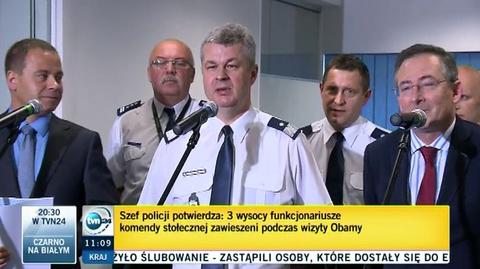 Trzech naczelników stołecznych policji odwołanych. Pili podczas wizyty Obamy