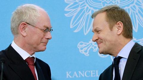 Tusk i Rompuy "umiarkowanymi optymistami"