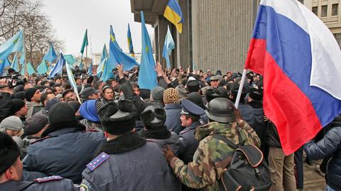 Tusk: kwestia Krymu i integralności Ukrainy staje się paląca