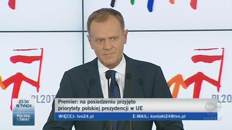 Tusk o poropzycjach PiS (TVN24)