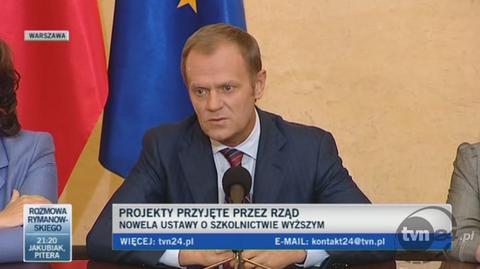 Tusk: zniżki dla studentów wrócą 1 stycznia (TVN24)