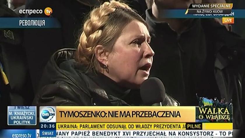 Tymoszenko: Nie macie prawa odchodzić z Majdanu