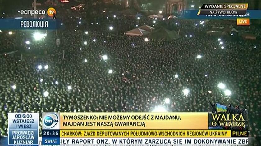 Tymoszenko: Nie macie prawa odchodzić z Majdanu