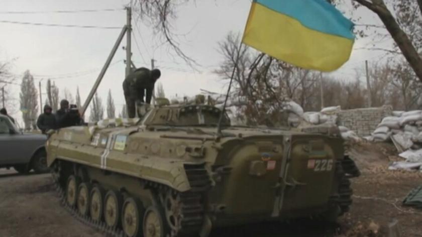 Ukraińscy żołnierze na wschodzie Ukrainy