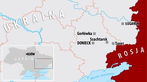 Ukraińskie siły rządowe opanowały Szachtarsk i Torez