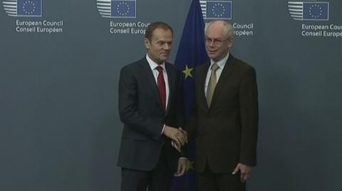 Van Rompuy powitał Tuska w Brukseli