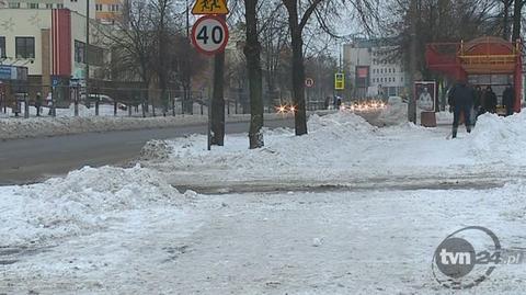 W Białymstoku poradzili sobie ze śniegiem (TVN24)