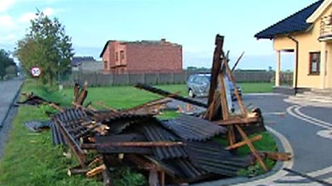 W Czepielowicach spadł grad wielkości kurzych jaj (TVN24)