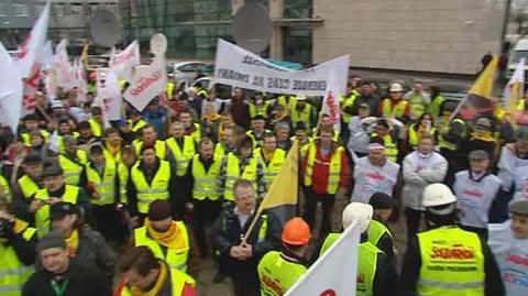 W Gdańsku protestują pracownicy Energi