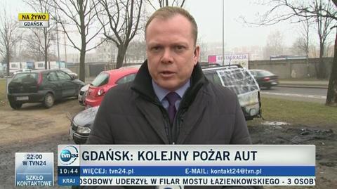 W Gdańsku spłonęla mazda 
