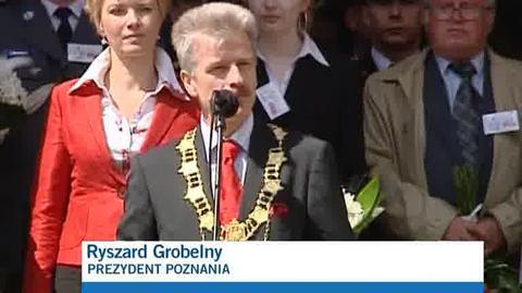 W Poznaniu przemiawiał prezydent miasta (TVN24)