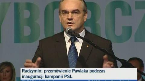 Waldemar Pawlak, prezes PSL o politycznych przeciwnikach